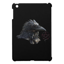 Raven Wiccan Pentacle Gothic Design Cover For The iPad Mini