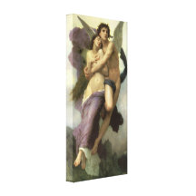 Ravishment by Bouguereau, Vintage Victorian Art Stretched Canvas Print