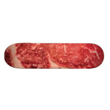 Raw Meat Ribeye Steak Texture Custom Skate Board