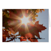 Ray of sunshine cards