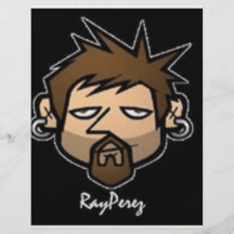 rayperez cartoon logo flyer