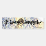 Raziel "I Love Angels" bumper sticker