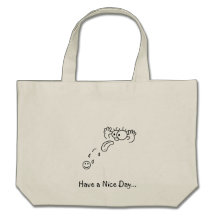 RazzBerry Have a Nice Day Tote Bags