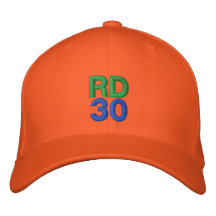 RD30 Orange Hat Embroidered Baseball Caps