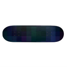 Re-Created Coloured Squares Custom Skate Board