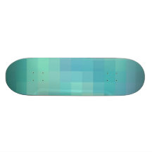 Re-Created Coloured Squares Skateboard