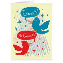 Re-Tweet! Greeting Card