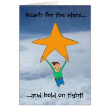 Reach for the stars... greeting card