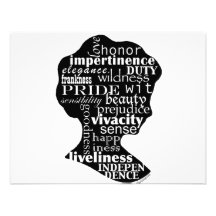 Read Jane Austen Cameo Invite