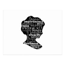 Read Jane Austen Cameo Postcard