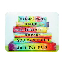 Read Just For Fun Rectangle Magnet