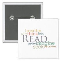 Read, Seek, Imagine Magnet (Light) Buttons