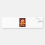 Read Skull Poison Bumper Sticker