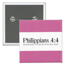 Read the Bible Philippians 4:4 Buttons