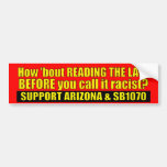 Read The Law - SB1070 Bumper Sticker