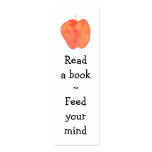 Reading Apple Mini Bookmark - Business Card