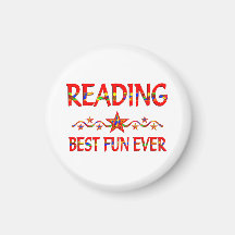 Reading Best Fun Refrigerator Magnet
