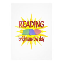Reading Brightens Day Personalized Invitation