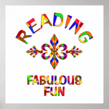 Reading Fabulous Fun Poster