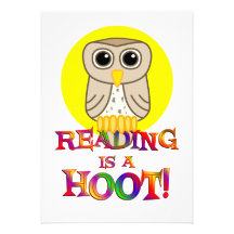Reading is a Hoot Custom Announcements