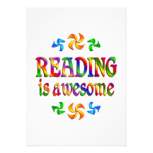 Reading is Awesome Custom Announcement