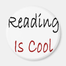 Reading Is Cool Fridge Magnet