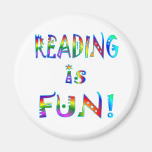 Reading is Fun Refrigerator Magnet