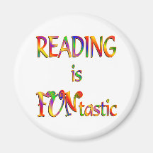Reading is FUNtastic Fridge Magnet