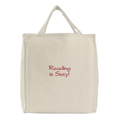 Reading is Sexy! Embroidered Tote Bags