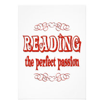 Reading Passion Personalized Invitations
