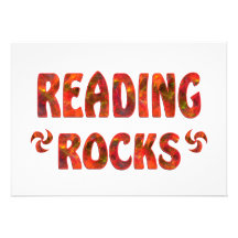 READING ROCKS CUSTOM INVITATIONS