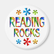 READING ROCKS MAGNET