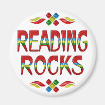 Reading Rocks Refrigerator Magnets