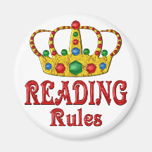READING Rules Refrigerator Magnets