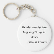 Ready money can buy anything in stock keychains