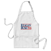 Reagan Bush 84 1984 vintage retro campaign Apron