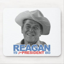 Reagan Cowboy 1980 Mouse Pads