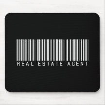 Real Estate Agent Bar Code Mousepad