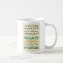 Real Food Manifesto Mug