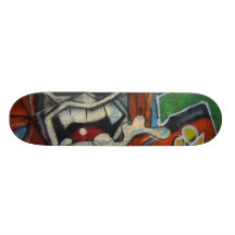 Real Graffiti CaveMAN! Skate Board