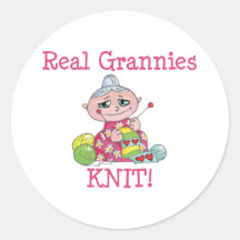 Real Grannies KNIT! Sticker