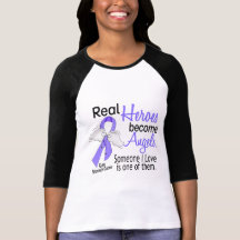 Real Heroes Become Angels Stomach Cancer Shirts