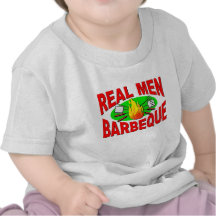 Real Men Barbeque. Funny Design for The BBQ King. T-shirts