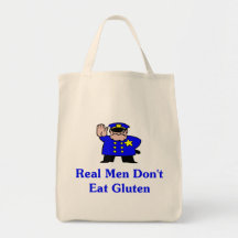 Real Men Don't Eat Gluten Canvas Bag