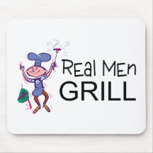 Real Men Grill Mouse Pad