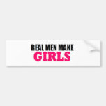 REAL MEN MAKE GIRLS BABY DADDY NEW FATHER BUMPER STICKER