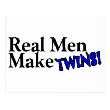 Real Men Make Twins (B) Postcards