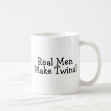 Real Men Make Twins (Black) Mugs