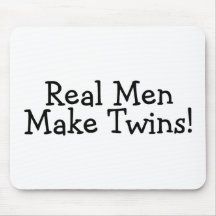 Real Men Make Twins (Blk) Mouse Mats