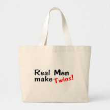 Real Men Make Twins Canvas Bag